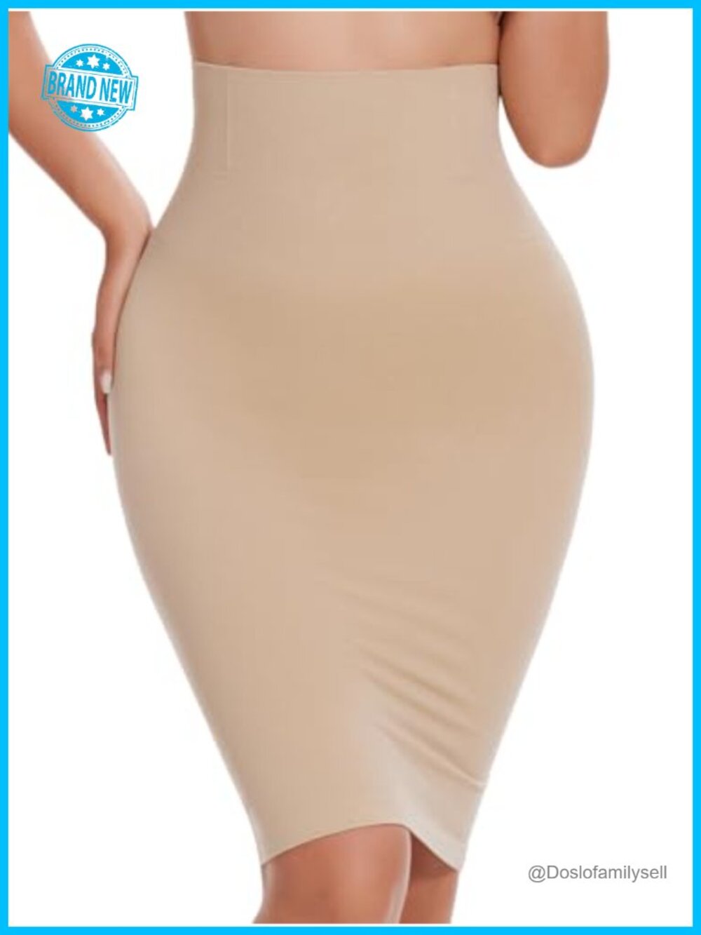 JOYSHAPER Shapewear Half Slip Nylon Spandex Tummy Control Built In Thong